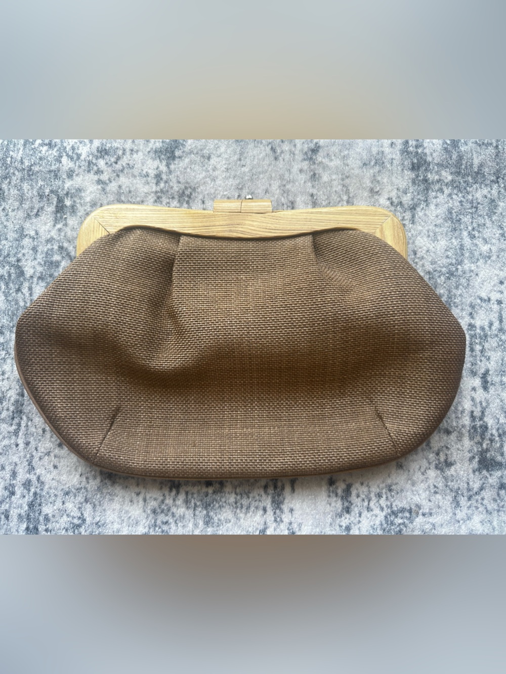 Vintage Wooden Frame Handbag | Made in Japan